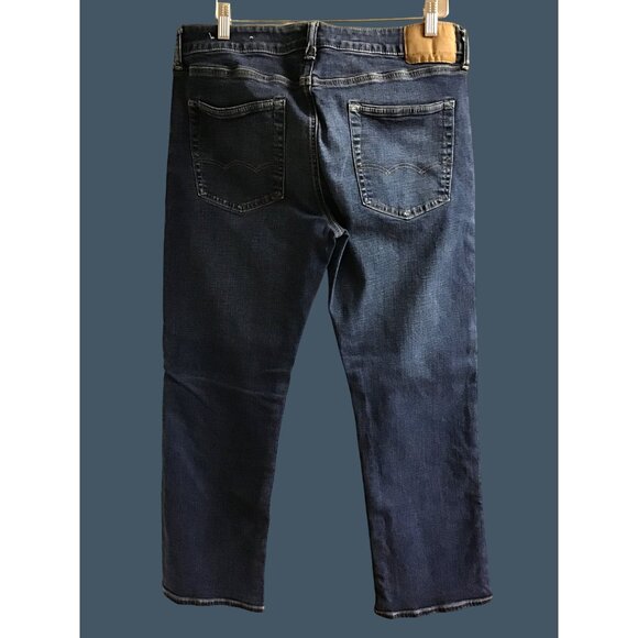 AMERICAN EAGLE- AIRFLEX+ DARK WASH STRAIGHT LEG MEN'S JEANS SIZE 34X32 - Picture 2 of 9